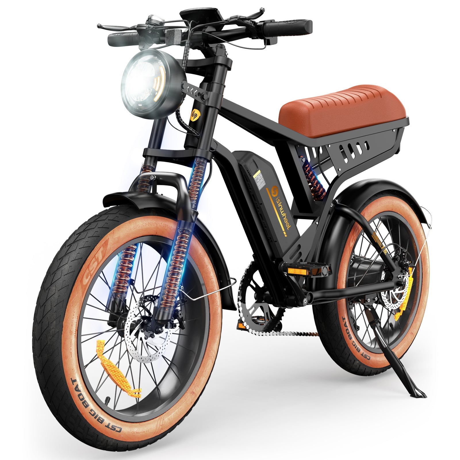 isinwheel R6 250W Off Road Retro Electric Bike