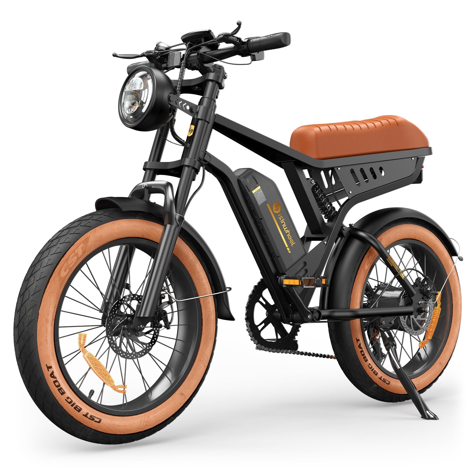 isinwheel R6 Off Road Retro Electric Bike