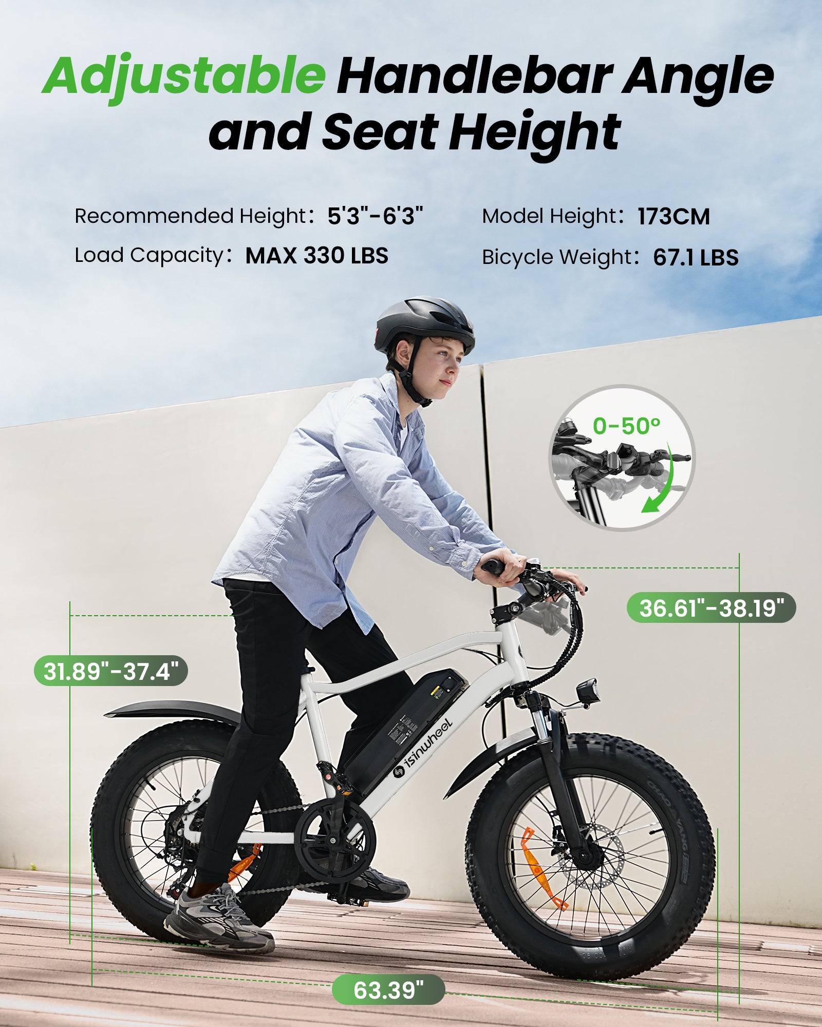 isinwheel M10Pro Electric Bike for Adults