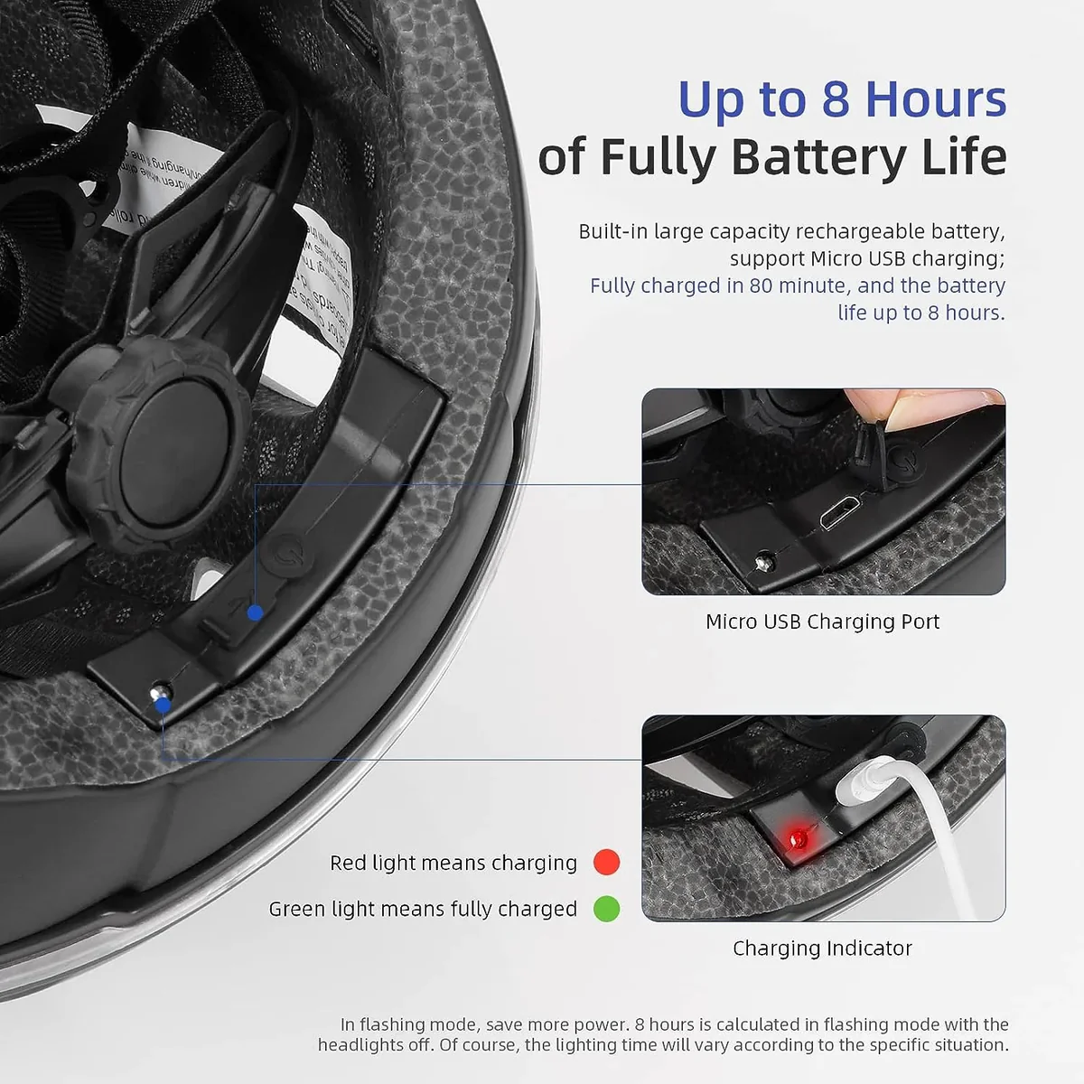 Cycling Smart Helmet with LED Light
