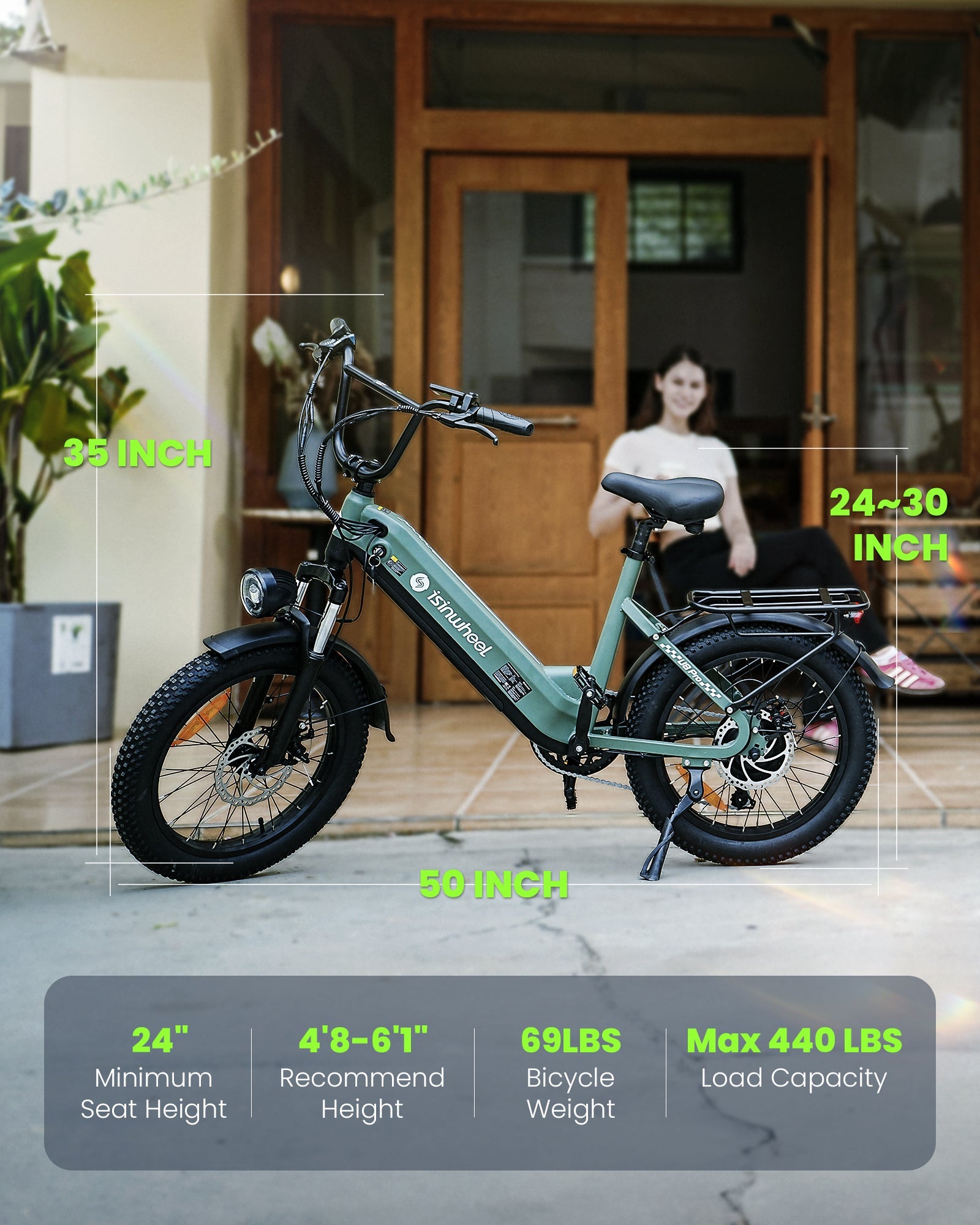 isinwheel U8 Electric Bike for Adults