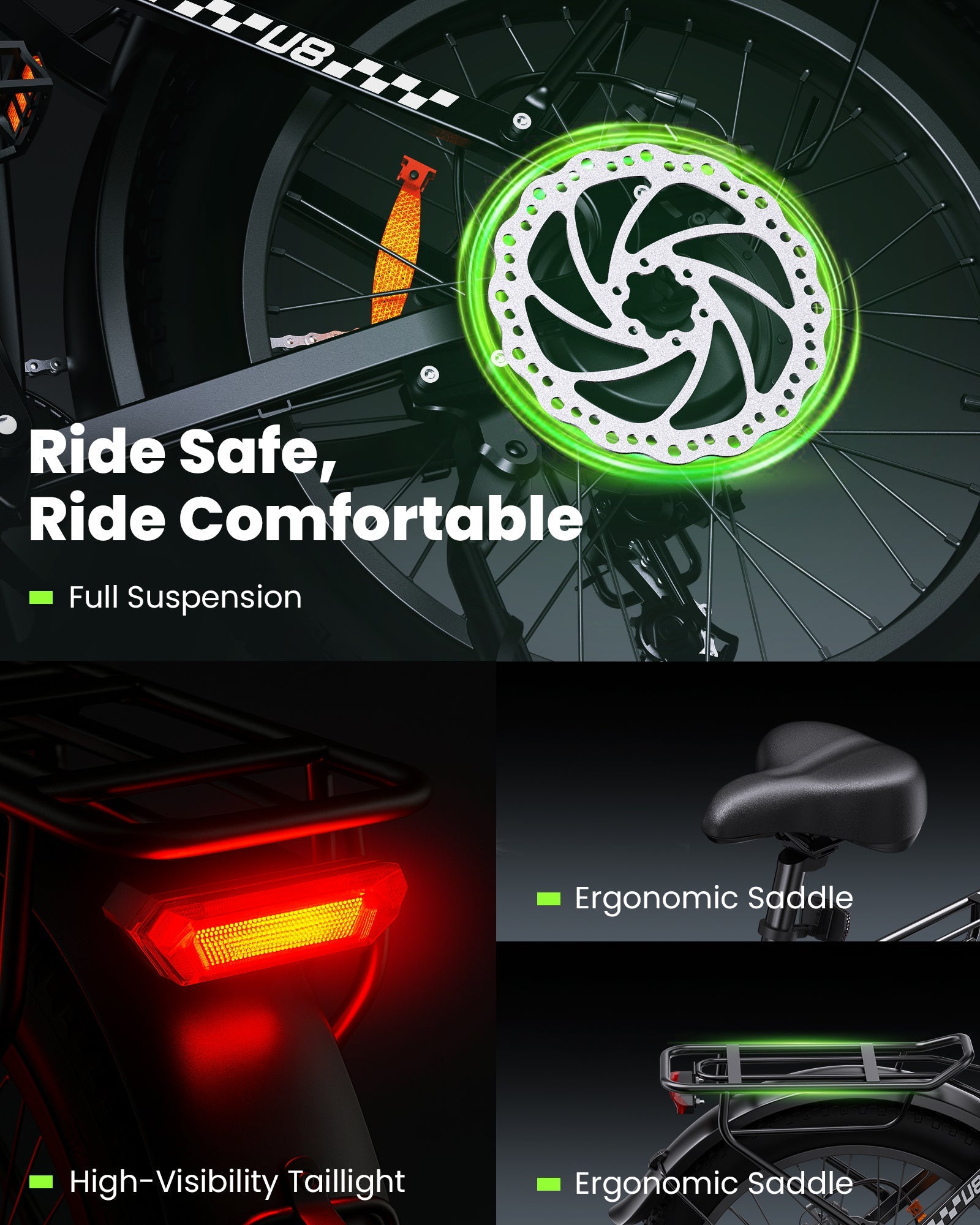 isinwheel U8 Pro Electric Bike for Adults