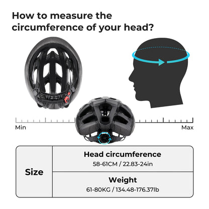 Carbon Fiber Lightweight Mountain&Road Bicycle Helmet